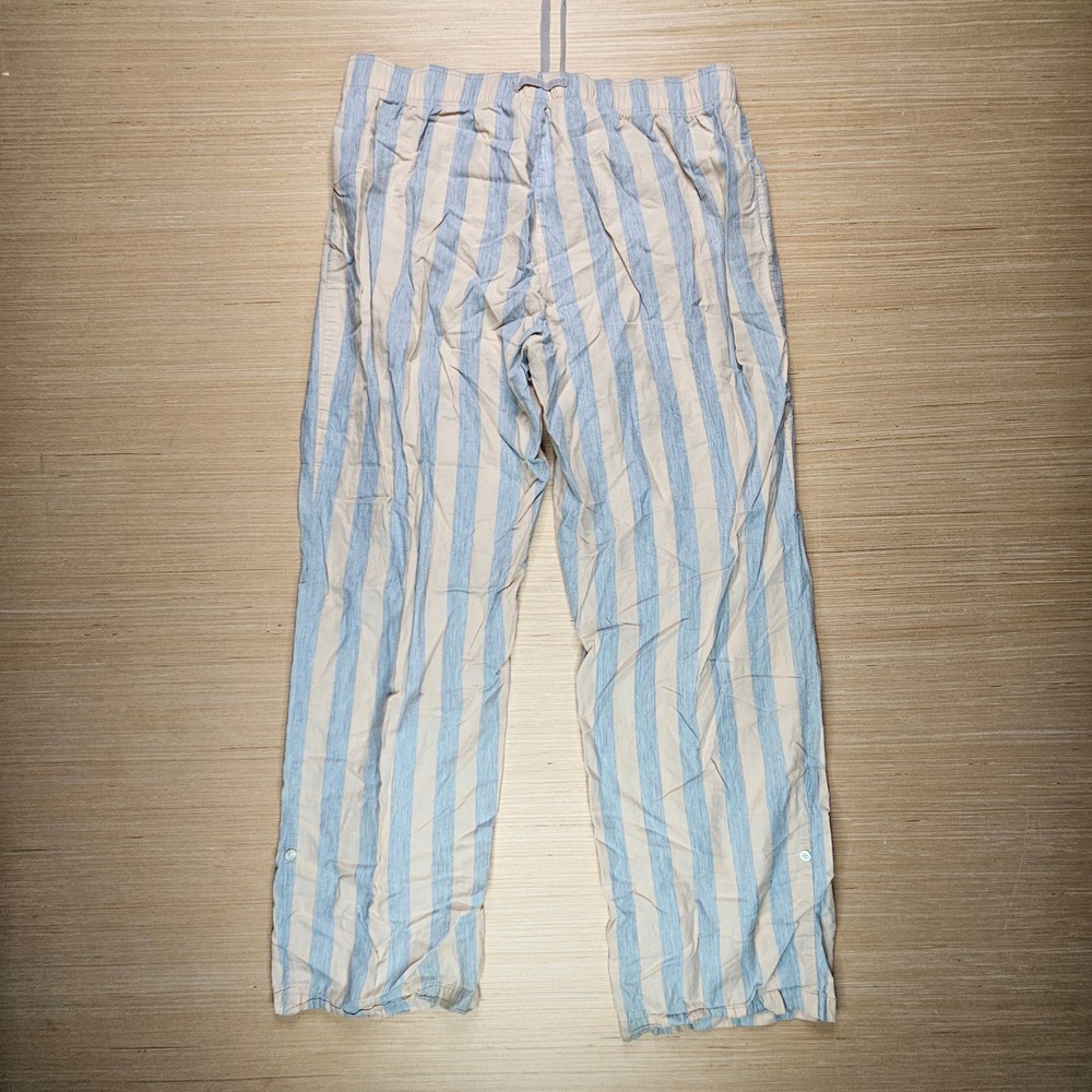 Gap Body Womens Pajama Lounge Pants Striped Drawstring Medium 32x29 Flow - Picture 12 of 13